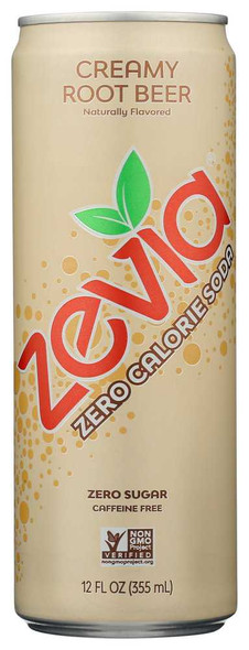 ZEVIA: Creamy Root Beer Soda, 12 fo New