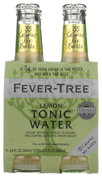 FEVER TREE: Lemon Tonic 4Pk, 27.2 fo New