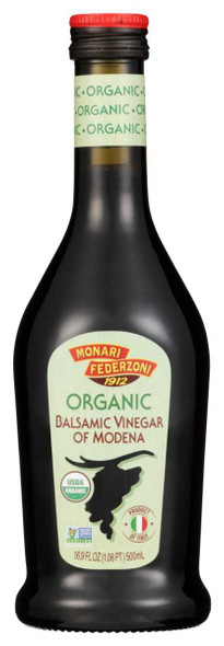 MONARI: Organic Balsamic Vinegar Of Modena, 16.9 oz New