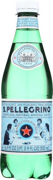 SAN PELLEGRINO: Sparkling Mineral Water Plastic Bottle, 500 ml New