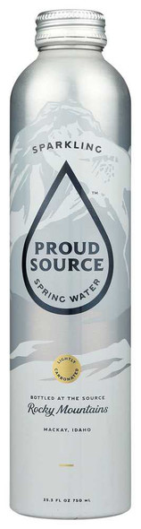 PROUD SOURCE: Rocky Mountains Sparkling Spring Water, 25.3 fo New