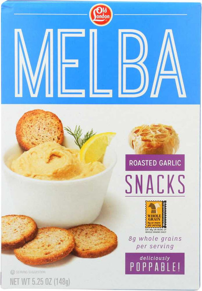OLD LONDON: Roasted Garlic Melba Snacks, 5.25 oz New