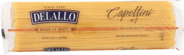 DELALLO: Capallini Pasta Bag, 16 oz New