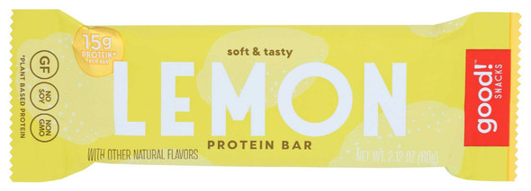 GOOD SNACKS: Lemon Protein Bar, 2.12 oz New