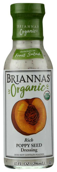 BRIANNAS: Organic Rich Poppy Seed Dressing, 10 oz New