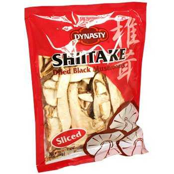 DYNASTY: Mushroom Shitake Dried Black Sliced, 1 OZ New