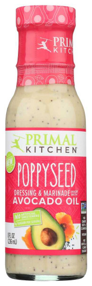 PRIMAL KITCHEN: Poppyseed Dressing and Marinade, 8 fo New