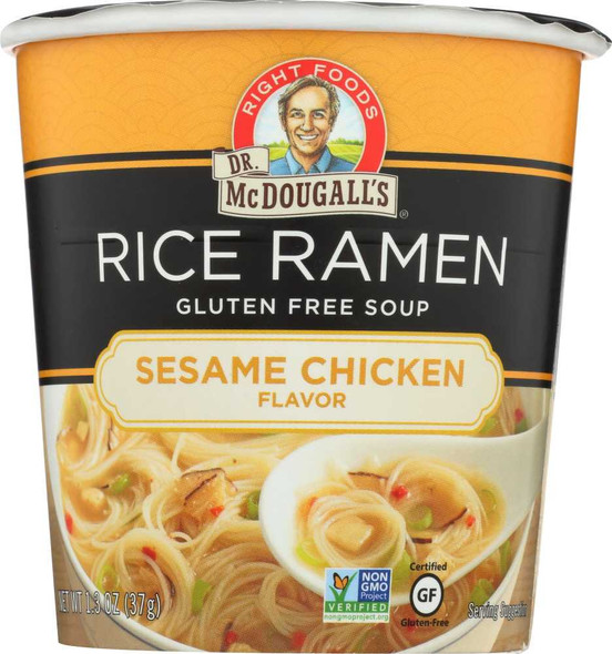 DR MCDOUGALLS: Rice Noodle Sesame Chicken, 1.3 oz New