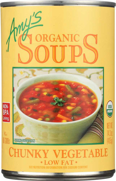AMY'S: Organic Soup Chunky Vegetable, 14.3 oz New