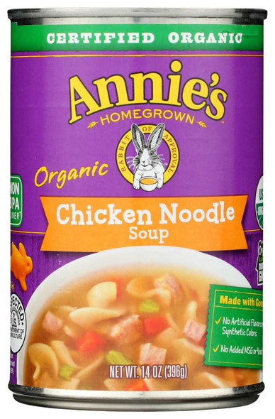 ANNIES HOMEGROWN: Soup Chicken Noodle Organic, 14 oz New
