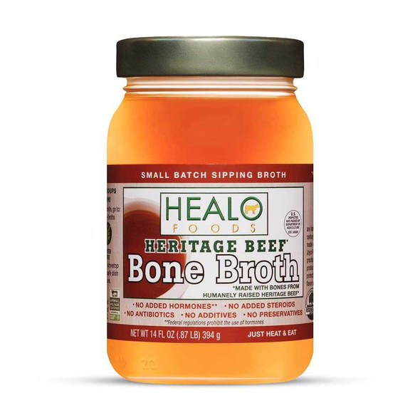 HEALO FOODS: Heritage Beef Bone Broth, 14 fo New