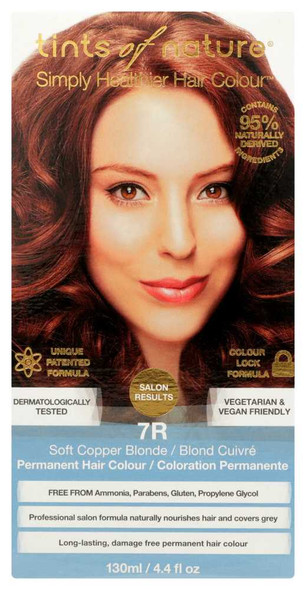 TINTS OF NATURE: COLOUR HAIR 7R SFT CPR BL (4.400 FO) New