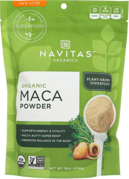 NAVITAS: Maca Powder Organic, 16 oz New