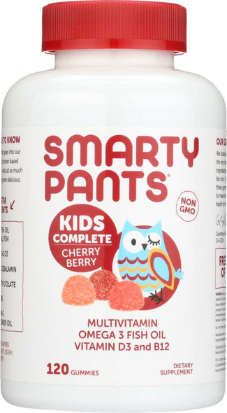 SMARTYPANTS: Kids Formula Cherry Berry Gummies, 120 pc New