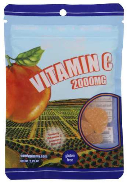 GOODY GUMMY: Vitamin C 2000 MG Gummy, 2.25 oz New