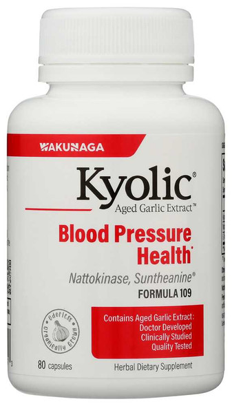 KYOLIC: Aged Garlic Extract Blood Pressure Health Formula 109, 80 Cp New