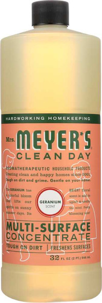 MRS MEYERS CLEAN DAY: Geranium Multi-Surface Concentrate, 32 oz New