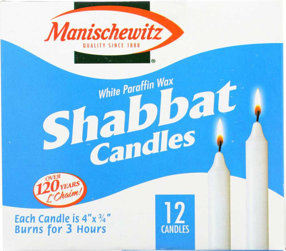 MANISCHEWITZ: Shabbat Candles, 12 ct New