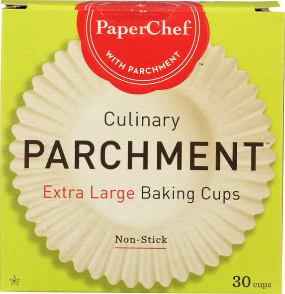 PAPERCHEF: Culinary Parchment Extra Large Baking Cups, 30 Pc New