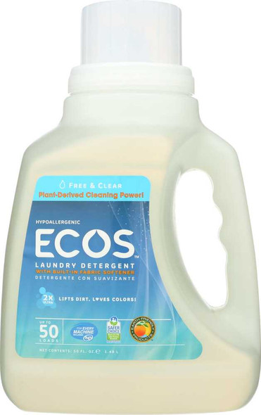 EARTH FRIENDLY: Free and Clear Laundry Detergent, 50 oz New