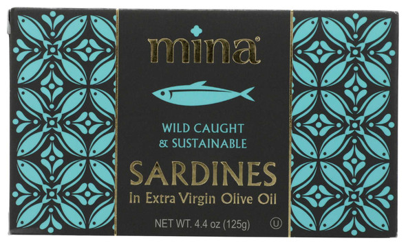 MINA: Sardines In Extra Virgin Olive Oil, 4.4 oz New