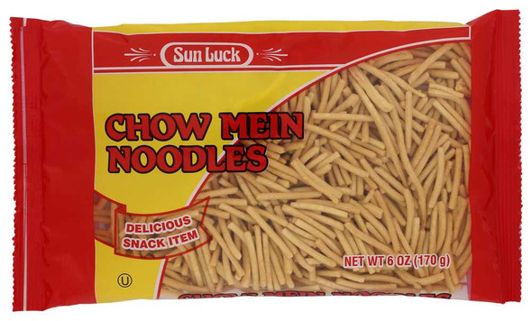 SUN LUCK: Chow Mein Noodle Foil Pack, 6 oz New