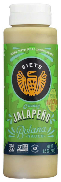 SIETE: Jalapeño Botana Sauce, 8.5 oz New