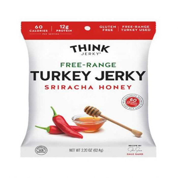 THINK JERKY: Free Range Sriracha Honey Turkey Jerky, 2.2 oz New