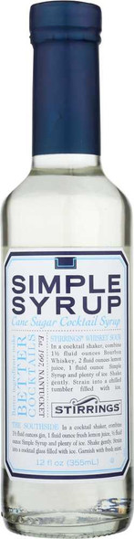 STIRRINGS: Simple Syrup, 12 oz New