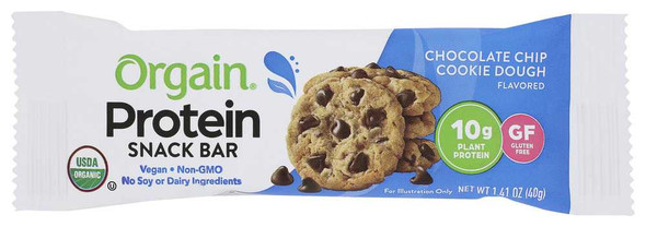 ORGAIN: Bar Protein Chocolate Chip Organic, 1.4 oz New