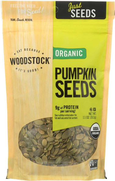 WOODSTOCK: Seeds Pumpkin Org, 11 oz New