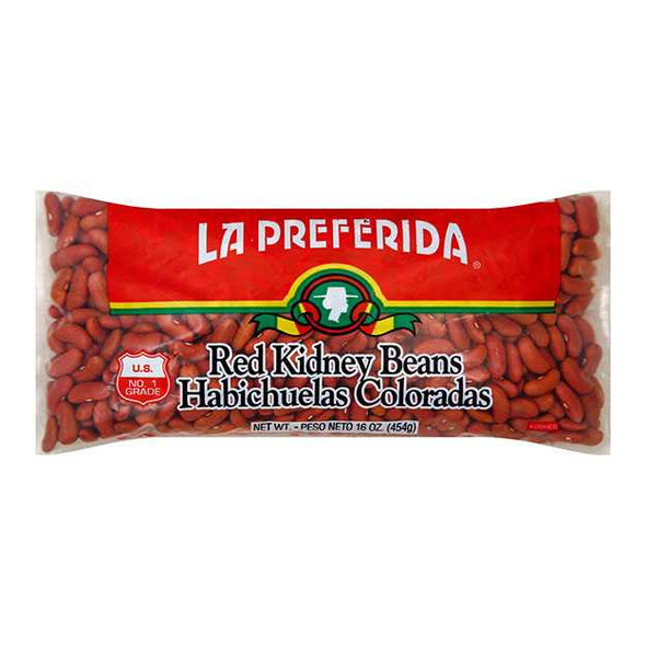 LA PREFERIDA: Red Kidney Beans, 16 oz New