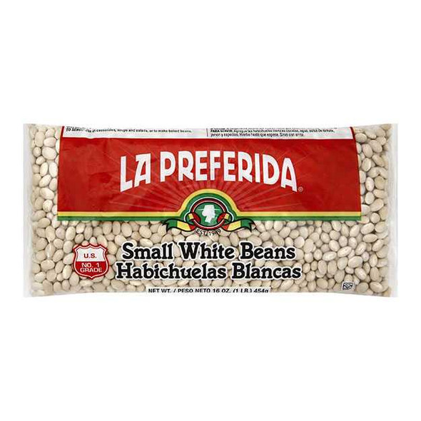 LA PREFERIDA: Small White Beans, 16 oz New