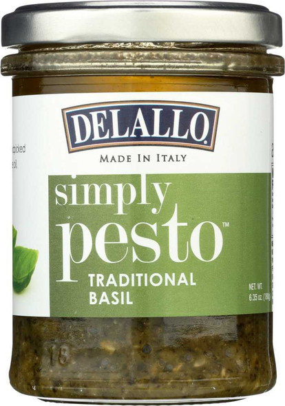 DELALLO: Pesto Sauce In Olive Oil, 6.5 oz New