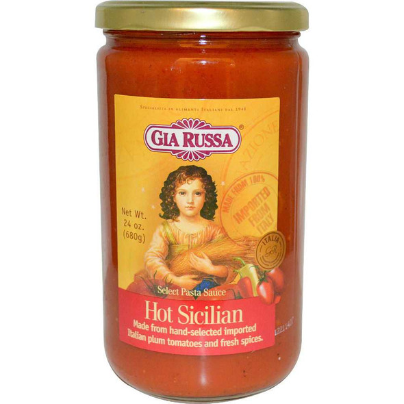 GIA RUSSA: Hot Sicilian Pasta Sauce, 24 oz New