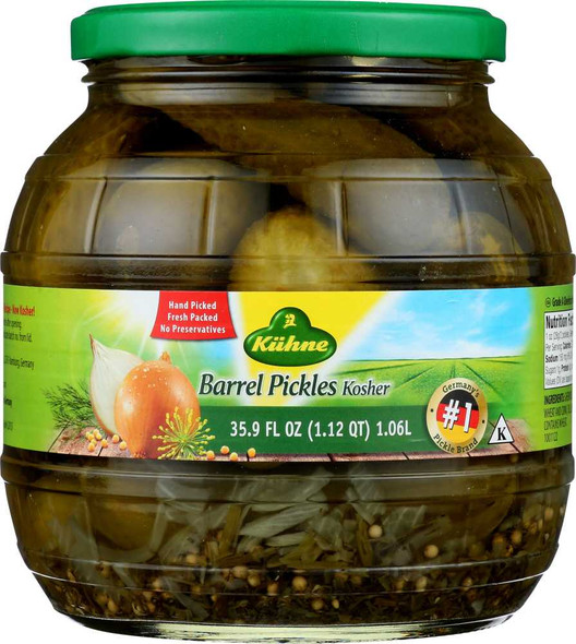 KUHNE: Barrel Pickles, 35.9 Oz New