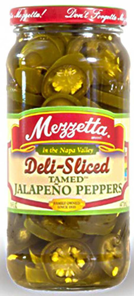 MEZZETTA: Deli-Sliced Tamed Jalapeño Peppers, 16 oz New