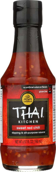 THAI KITCHEN: Dipping & All-Purpose Sauce Sweet Red Chili, 6.57 Oz New