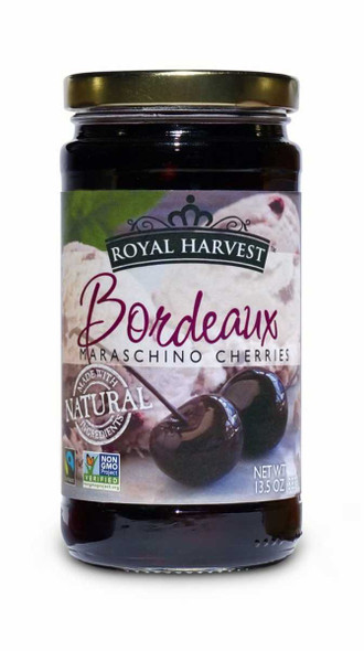 ROYAL CHERRY: Bordeaux Maraschino Cherries, 13.5 oz New
