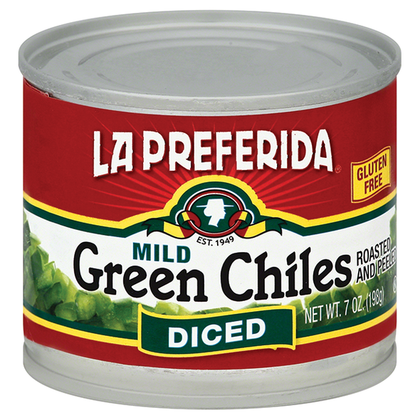 LA PREFERIDA: Chiles Green Diced, 7 oz New