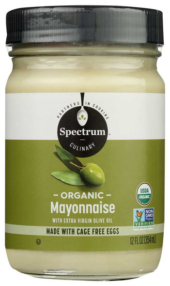 SPECTRUM NATURALS: Organic Mayonnaise with Olive Oil, 12 oz New