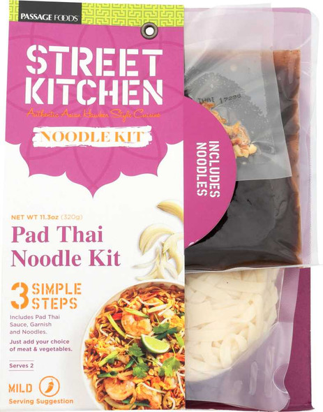 STREET KITCHEN: Pad Thai Noodle Kit, 11 oz New