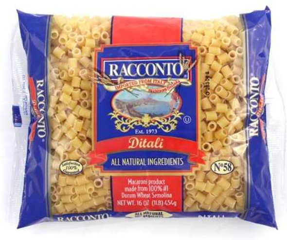 RACCONTO: Ditali Macaroni, 16 oz New