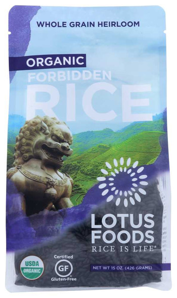 LOTUS FOODS: Organic Forbidden Rice, 15 oz New