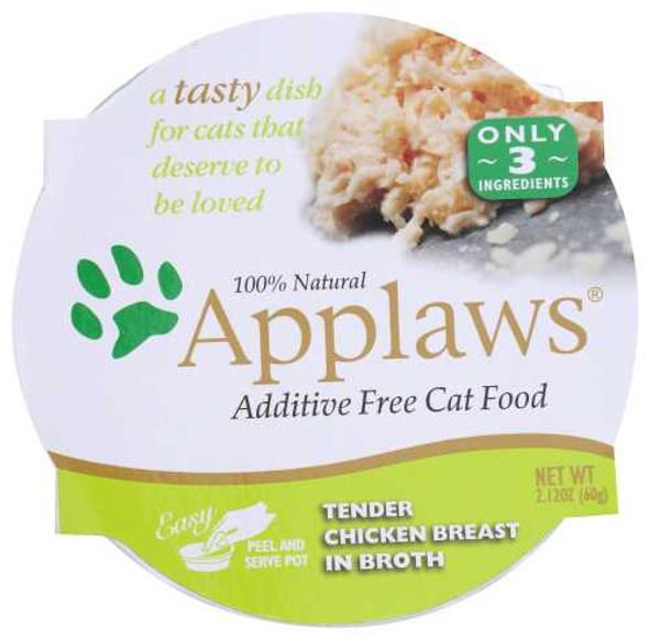 APPLAWS: Cat Food Tender Chicken Breast With Rice, 2.12 oz New