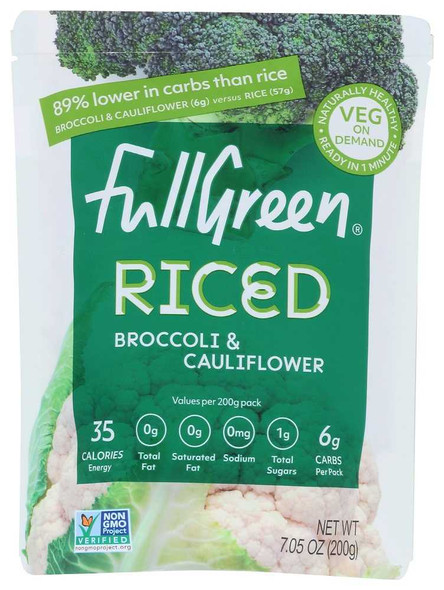 FULLGREEN: Riced Broccoli & Cauliflower, 7.05 oz New