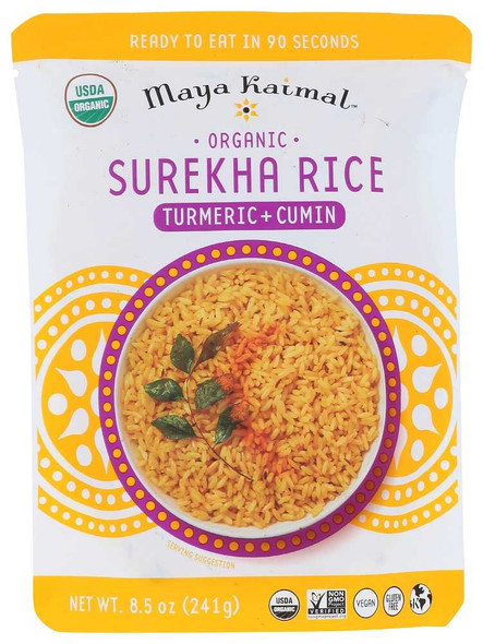 MAYA KAIMAL: Organic Surekha Rice Turmeric + Cumin, 8.50 oz New