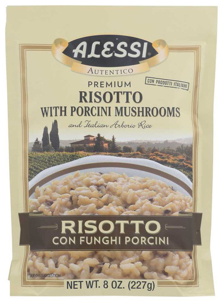 ALESSI: Risotto With Porcini Mushrooms, 8 oz New