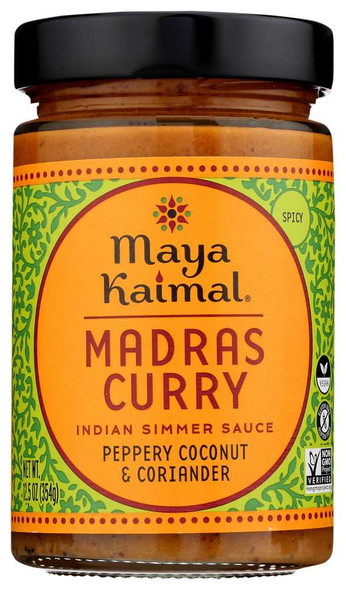 MAYA KAIMAL: Indian Simmer Sauce Madras Curry Spicy, 12.5 oz New