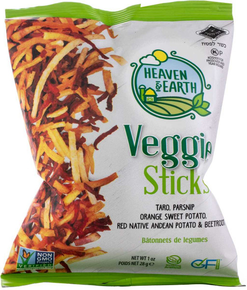 HEAVEN AND EARTH: Veggie Sticks Mix, 1 oz New